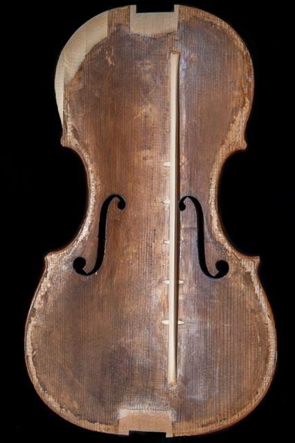 restauration de table de violon